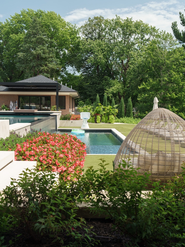 Maintaining an outdoor garden and pool to boost property value in Kansas City