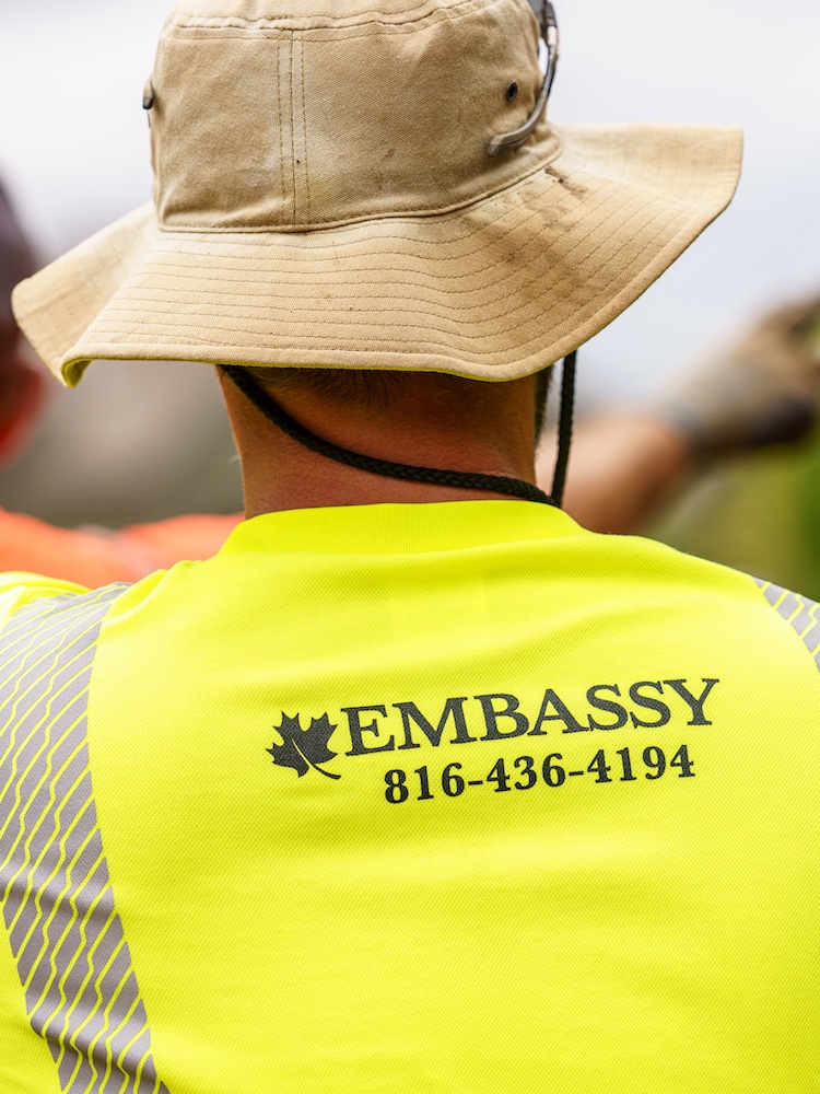 Kansas City's best landscaper working on year round maintenance